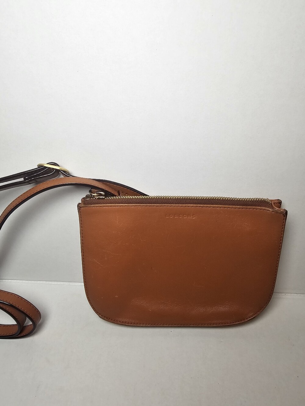 Lo & Sons Leather Crossbody Bag Cognac Brown Made In Cambodia The Waverly 2